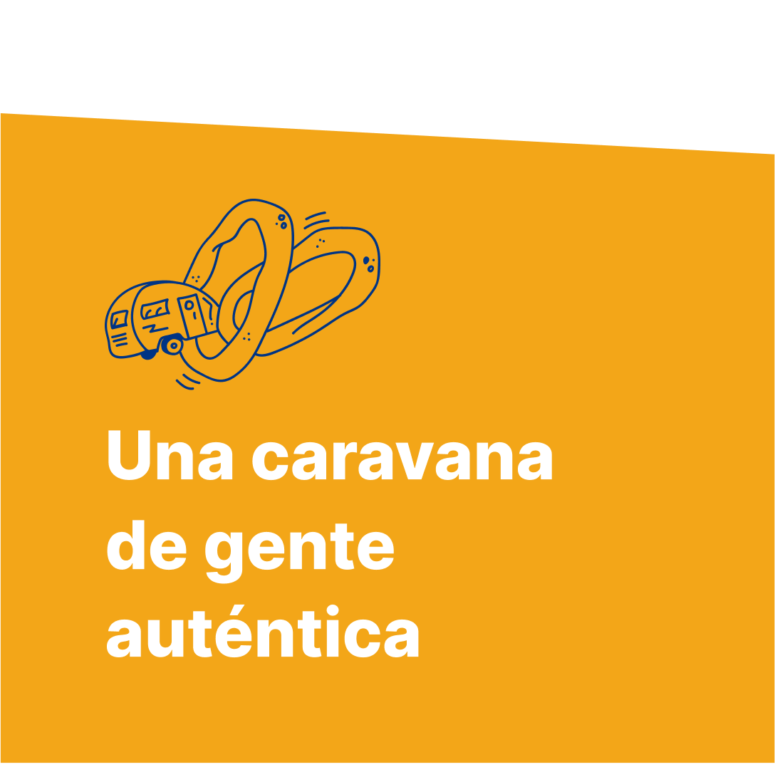 Una caravana de gente auténtica